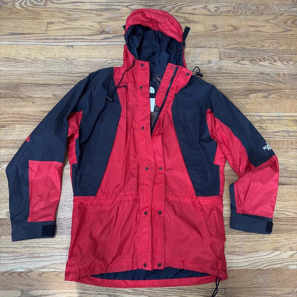 VTG The North Face Goretex Jacket Technical Lava Red/Black Mountain Sz M